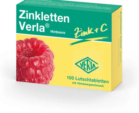 Zinkletten Verla Himbeere Lutschtabletten 100 Stück