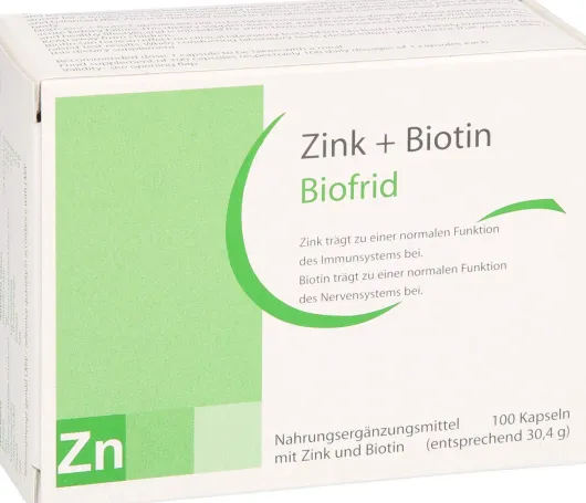 Zink Plus Biotin 100 Kapseln