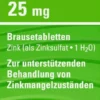 Zink Sandoz 20 Brausetabletten
