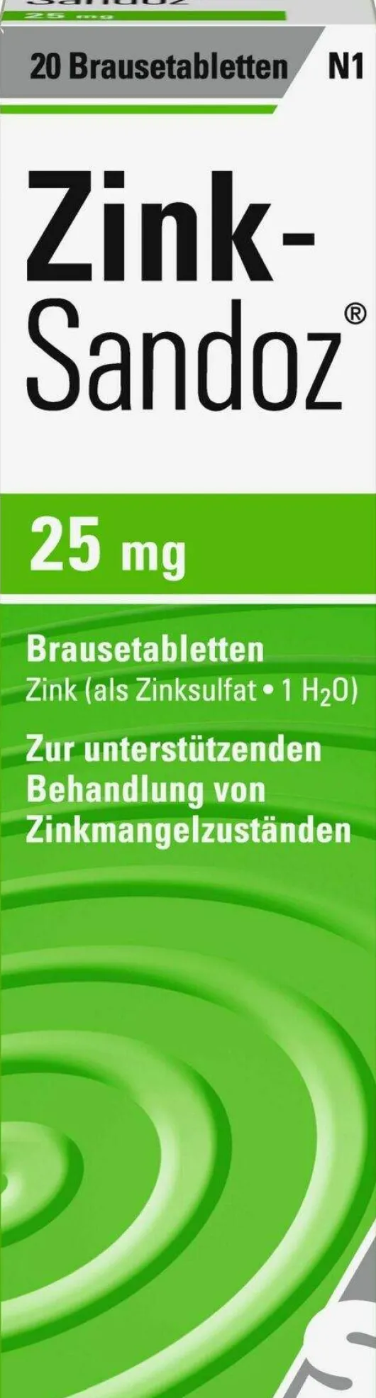 Zink Sandoz 20 Brausetabletten