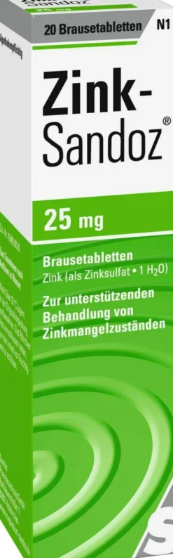 Zink Sandoz 20 Brausetabletten