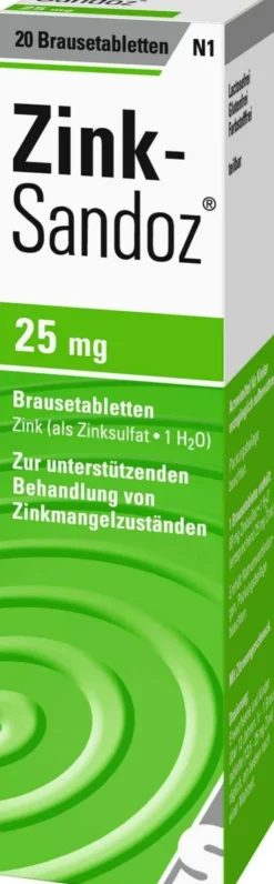 Zink Sandoz 20 Brausetabletten