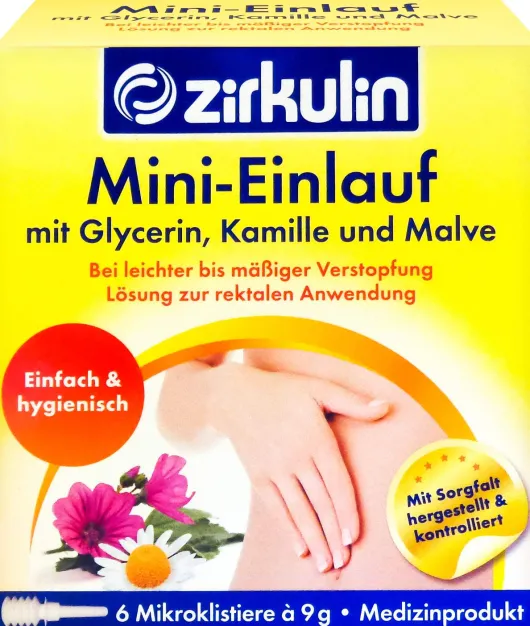 Zirkulin Mini Einlauf Mit Glyzerin Klistiere 6 X 9 G