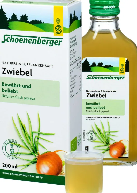 Zwiebelsaft Naturrein Schoenenberger 200 ml